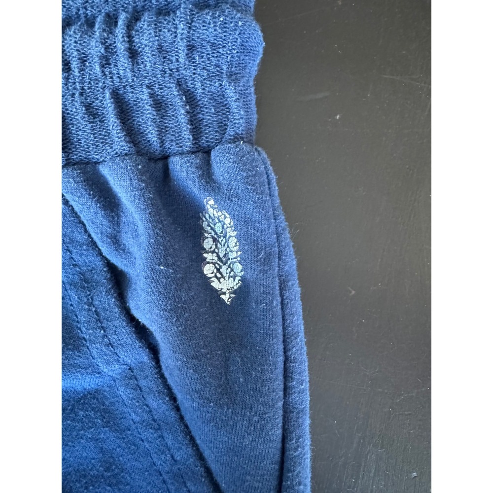 Free People FP Movement Blue Joggers Drawstring Waist Tapered Sweatpants Size M - Picture 2 of 7